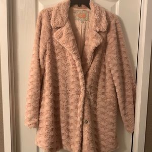 GB pink fur coat